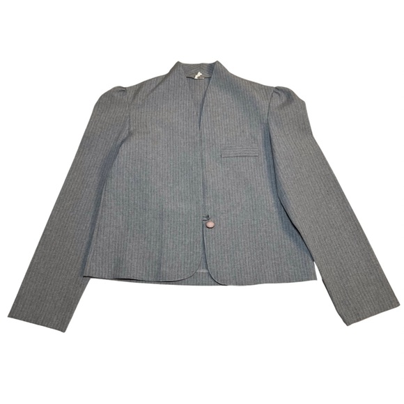 Vintage ≈1930/40s Pinstripe One Button Skirt Suit - Picture 2 of 16